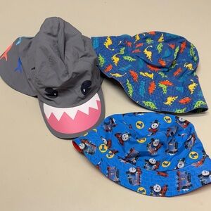 Toddler Kids Fun Dinosaur, Train , and Shark Hat Set